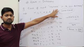 Permutations & Combinations 05 | Rank of Word in Dictionary | JEE/BITSAT/CET/ Class 11