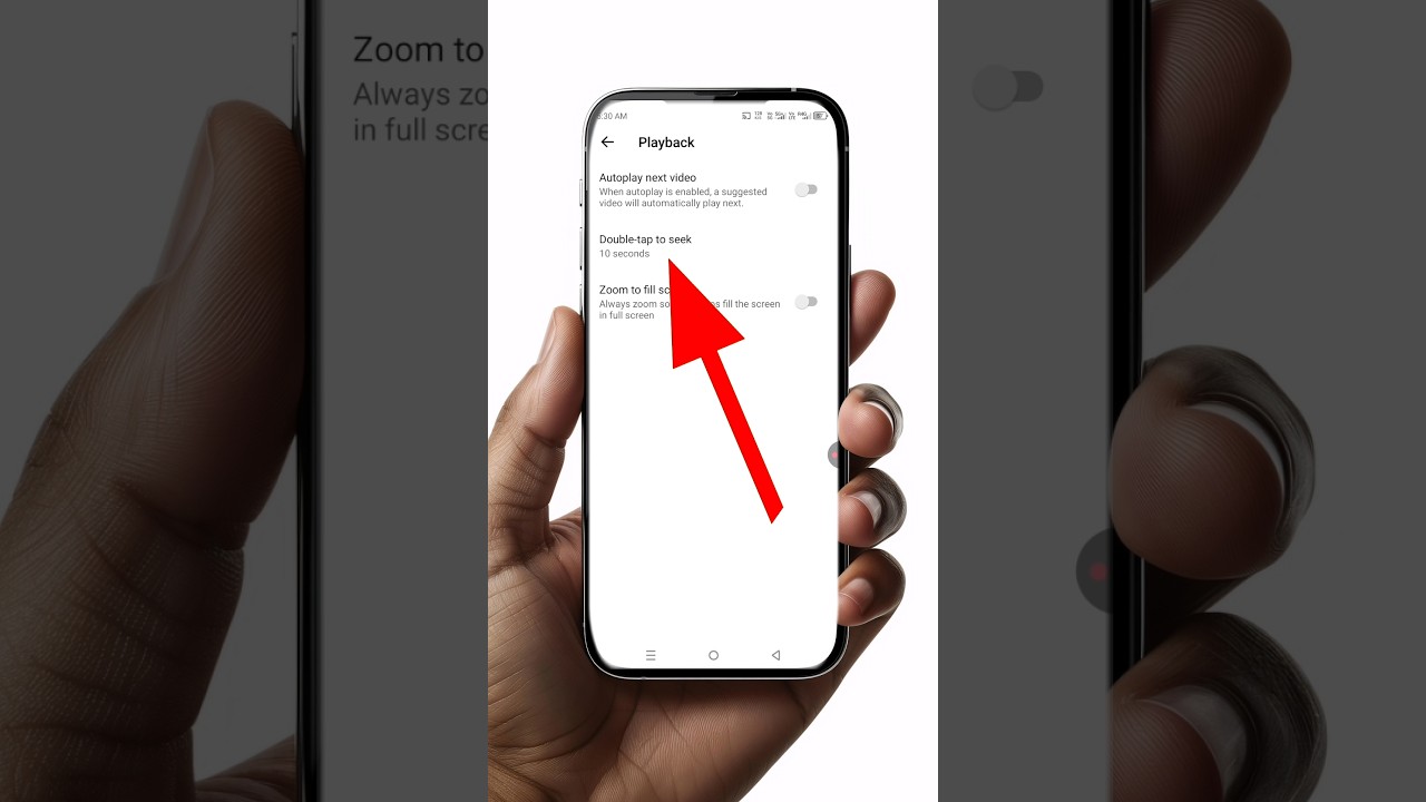 youtube me double tap to seek setting  #shorts #viral #tech #youtubeshorts #youtubenextup