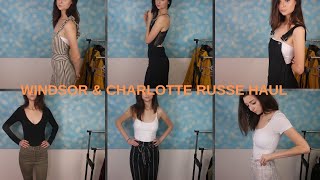 [ASMR] WINDSOR &amp; CHARLOTTE RUSSE HAUL - FABRIC SOUNDS I WHISPERED
