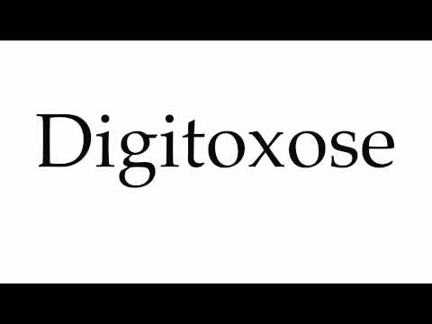 How to Pronounce Digitoxose