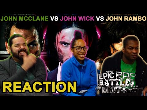 John Wick Vs John Rambo Vs John McClane (Reaction) - ERB - Awkward Mafia Watches