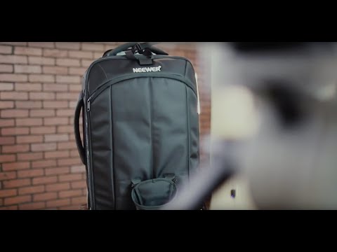 Neewer Convertible Rolling Camera Backpack for SLR/DSLR Cameras and Accessories (NW3300) –Black video review thumbnail