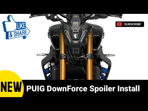 Puig Downforce Spoiler how to Install on a 2021 & up Yamaha MT09