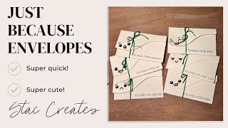 Cricut | Just Because Envelopes