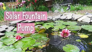 Solar Fountain Pump w/Battery 🌞Poposoap Flowing Water Pond Bird Bath Review☀
