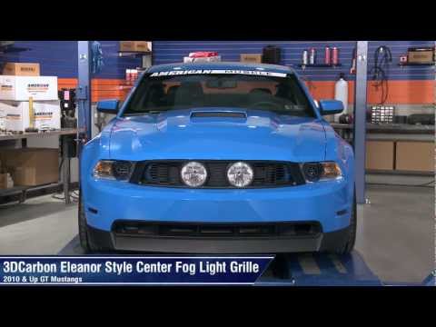 Mustang 3DCarbon Eleanor Style Center Fog Light Grille (10-12 GT) Review