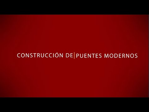 LA CONSTRUCCIÓN DE PUENTES LLEGAN A SU ETAPA FINAL, video de YouTube