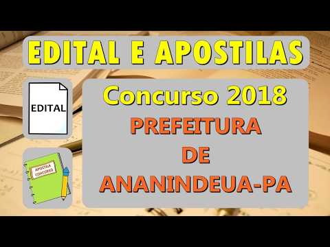 Baixar Edital e Apostila Concurso Prefeitura de Ananindeua-PA 2018 2019