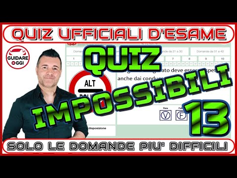 THE MOST DIFFICULT QUIZZES 13 - 5 QUESTIONS OF THE DRIVING LICENSE THEORY EXAM WITH A HIGH ERROR ...