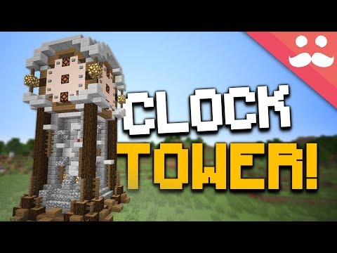 How to make a WORKING CLOCK TOWER in Minecraft!