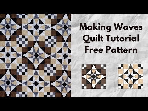 Making Waves Quilt Tutorial | Free Quilt Pattern | AccuQuilt | Optical Illusion Quilt