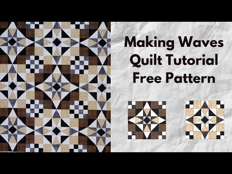 Making Waves Quilt | Free Quilt Pattern | Rotary Cutting | AccuQuilt | Optical Illusion Quilt