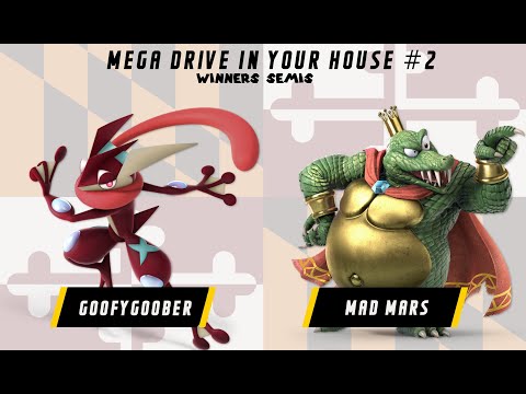 GoofyGoober (Greninja) Vs Mad Mars (King K. Rool) Winners Semifinals Mega Drive in your house #2