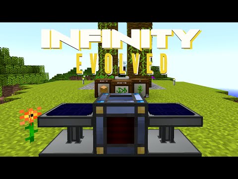 Minecraft Mods FTB Infinity Evolved - STARTER TREE FARM [E10] (Modded Expert Mode)