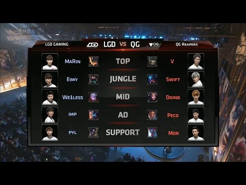 LGD vs QG Game 1 Highlights - Qiao Gu Reapers vs LGD Gaming - LPL Week 1 - SPRING 2016