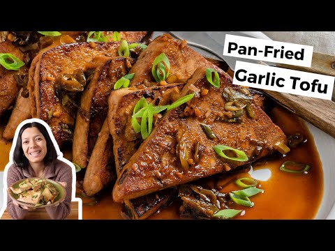 Pan-Fried Garlic Tofu | Crispy, Flavorful & Easy High-Protein Meal 🧄✨