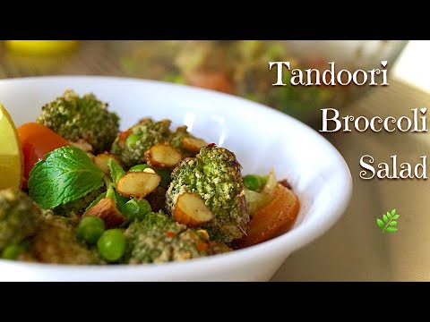 Tandoori Broccoli Salad | Broccoli Salad With Almond Crunch