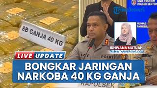 40 Kg Ganja Disita Polres Tangsel di Tol BitungSerpong, Satu Kurir Ditangkap Dua Masih Buron