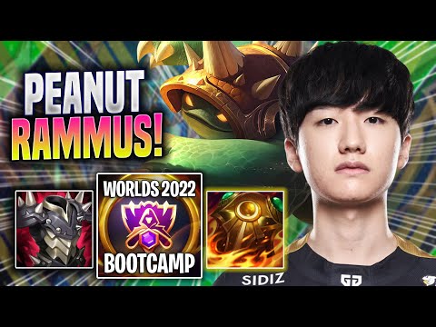 PEANUT IS SO CRAZY WITH RAMMUS! - GEN Peanut Plays Rammus JUNGLE vs Master Yi! | Bootcamp 2022
