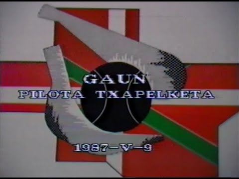 Torneo G.A.V.N. aficionados (Balda y Oñati · 1987) Pelota Vasca
