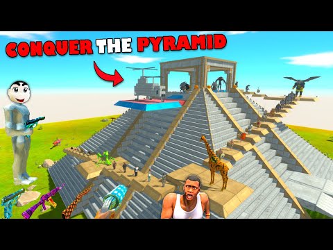 CHOP Challenged to CONQUER KING GORO THE GIANT PYRAMID in Animal Reward Battle Simulator wd Shinchan