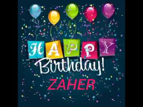 Zaher Name Happy Birthday to you Video Song Shorts Happy Birthday Song With Names