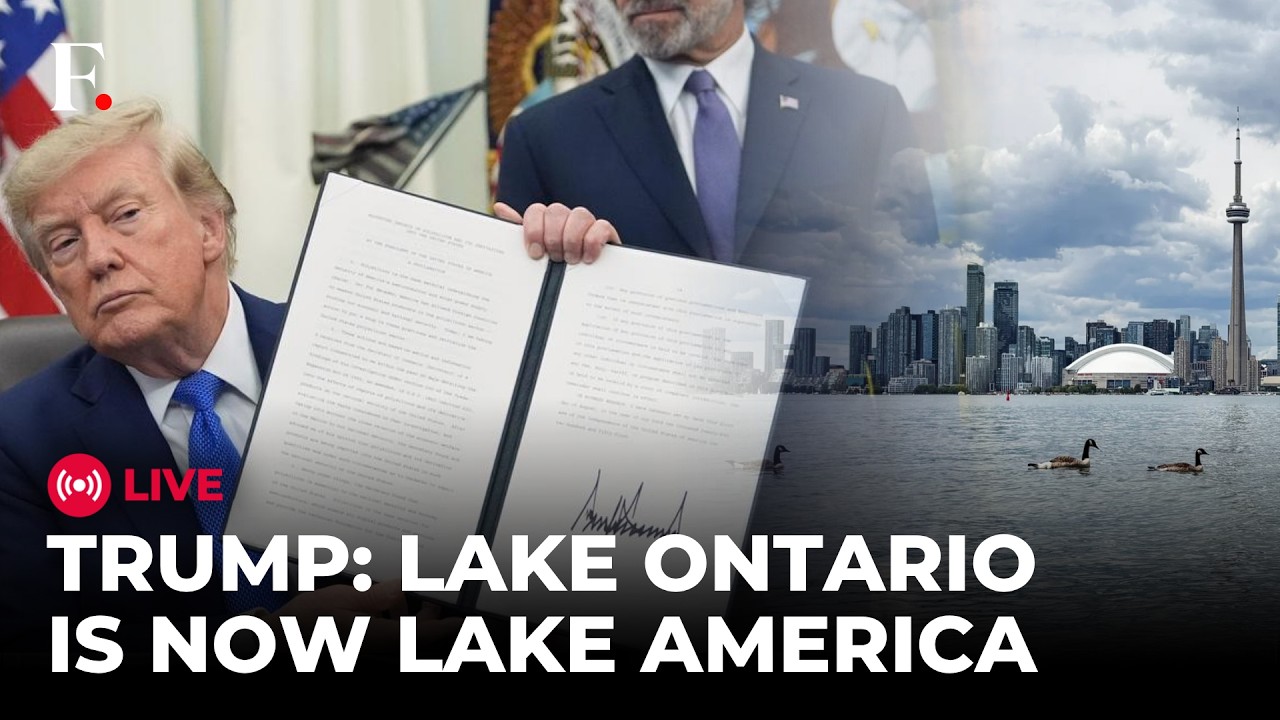 TRUMP LIVE: US President Trump Officially Changes 'Lake Ontario' to 'Lake America'