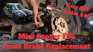 Mini Cooper F56 Front Brake Pad Replacement 2014-2024