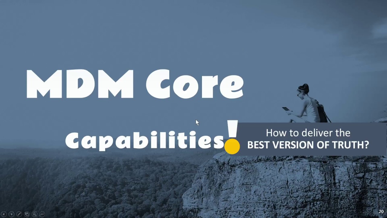 MDM (Master Data Management) - Core Capabilities