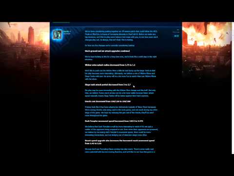 HUGE BALANCE PATCH BEING TESTED!