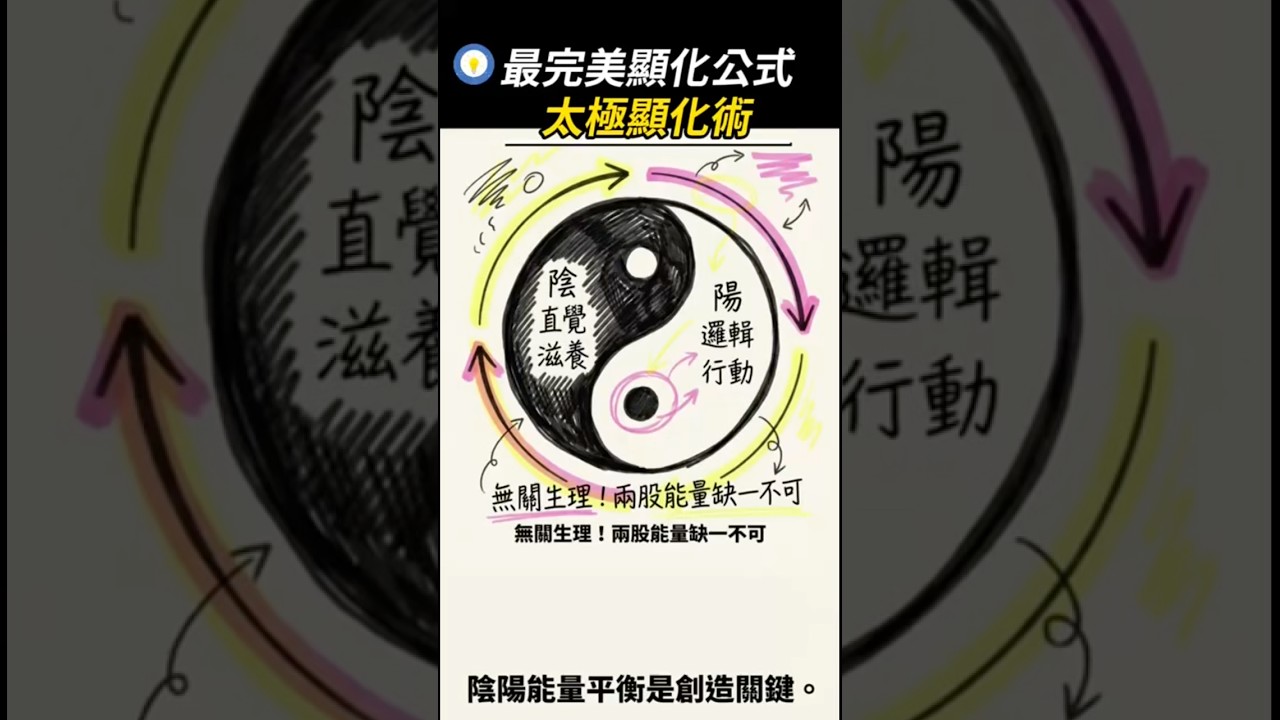 測測你的能量平衡嗎？揭開宇宙最強的「性別法則」#秘典卡巴萊恩 #吸引力法則 #顯化技巧 #智慧膠囊 #shorts