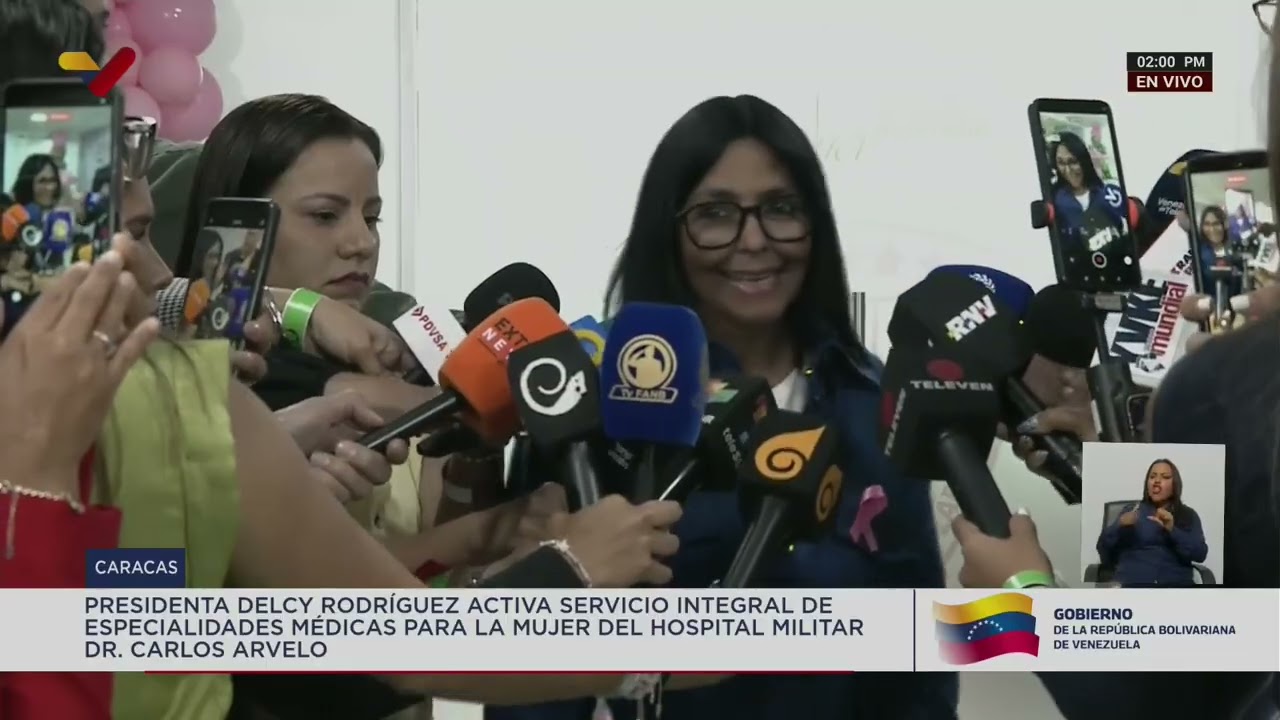 Delcy Rodríguez responde preguntas sobre María Corina Machado, su retorno a Venezuela y Diálogo
