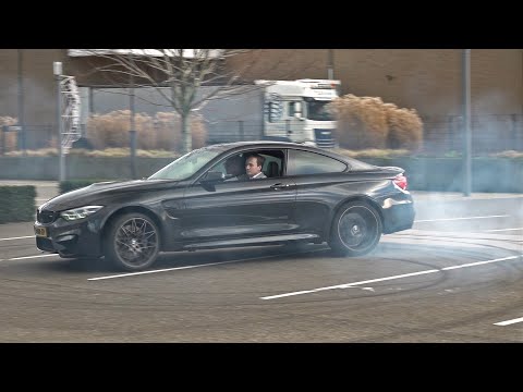 BMW M4 F82 with Akrapovic Exhaust! Burnouts, Donuts, Accelelerations!