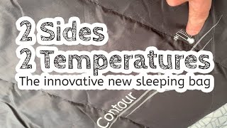 A double-sided double-temperature range sleeping bag