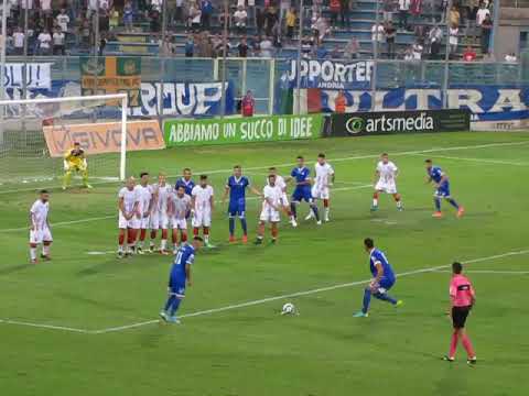 Andria - Casertana 1-1 punizione di Matera