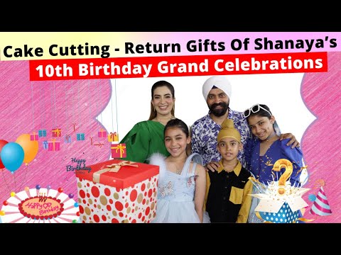 Cake Cutting - Return Gifts Of Shanaya’s 10th Birthday Grand Celebrations | Ramneek Singh 1313