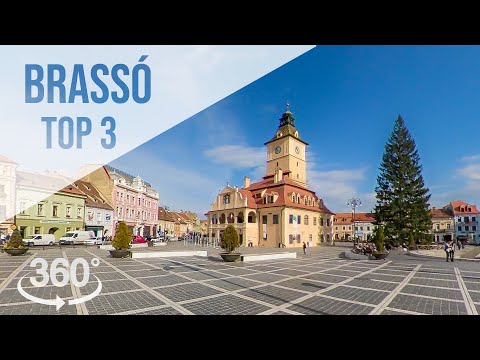 BRASSÓ: Belvárosi látnivalók egy délelőtt alatt | 360 fokos erdélyi úti film  | GabaVR