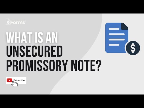 Unsecured Promissory Note - When to Use and How to Write - EXPLAINED