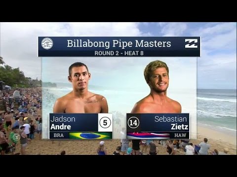 Jadson Andre vs Sebastian Zietz - Round Two, Heat 8 - 2015 Billabong Pipe Masters