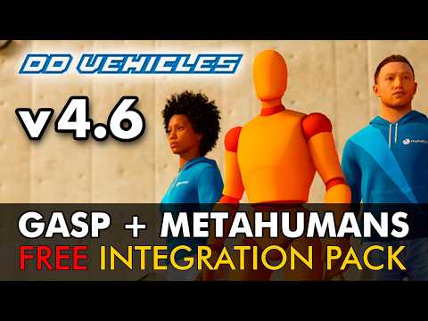 Unreal Engine 5 Vehicles | GASP + Metahumans in Advanced Cars & Bikes V4.6 for UE5