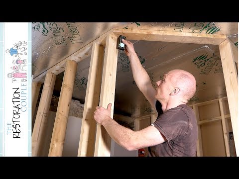 Framing an ANGLED STUD WALL - well trying at least!