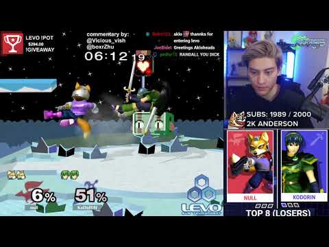 LEVO #14 - null (Fox) vs KoDoRiN (Marth) - NA Finals Top 8 LR1
