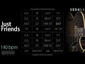 Just Friends Jazz Swing Feel 140 Bpm Backing Track