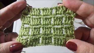 PONTO TIJOLO FECHADO CROCHÊ TUTORIAL Marly Thibes