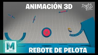 Pelota rebotando en obstáculos