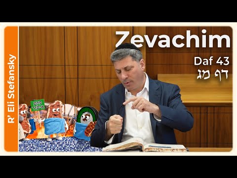 Daf Yomi Zevachim Daf 43 by R' Eli Stefansky