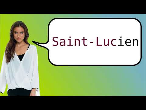 How to say 'Saint Lucian' in French?