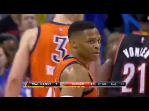 Russell Westbrook Scores 19 of His 42 points in the Fourth Quarter in Thunder Win | 02.05.17