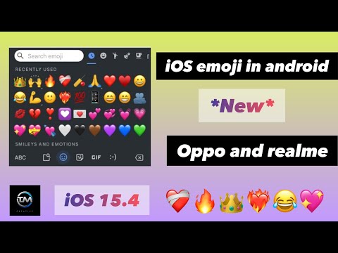 iOS emoji in oppo and realme mobile 🔥 | iOS 15.4 ❤️‍🩹 | zfont ❤️‍🔥 #viral #iosemojis