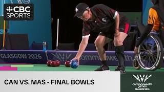Final Bowls in Anne Hibberd and Jean Stairs' Para women's pairs matchup against Malaysia